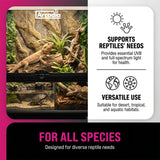 Arcadia T5 UVB Reptile Light Fixture Kit 34" Long 39 Watts 14% UVB Dragon – Complete UVB Light for Reptiles, Turtles, Snake, Bearded Dragon Lamp, Long Lasting Easy to Use Professional Lighting
