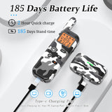 Htcuto 2-in-1 Dog Fence & Trainer, 3500ft, 4 Modes, IPX7, No Fee | Dual-RF Signal 84Hrs Active Use, 2Hrs Fast Charge，for Dogs 10-130 lbs