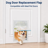 Extra Large Dog Door Replacement Flaps 10.5"X15", Compatible with Ideal Pet Products, Clear Flexible Replacement Flap, Dog Door Flap for Easy Installation