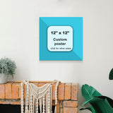 Personalized Custom Canvas Photo Prints - Canvas Prints With Your Photos Pictures On Canvas Wall Art for Home Decor, Bedroom, Living Room, Wedding Baby Pet Family Gifts (12L" x 12W")