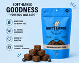 What's Barking Soft Bites Dog Treats, Blueberry Beetroot, Non-GMO