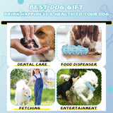Jomilly Ice Lolly Dog Toys for Aggressive Chewer, 8 - Hour Cooling Dog Toys for Summer, Water & Milk Freezable Pullze Feeder for Giant Dogs, Long Lasting Cooling Outdoor Camping Accessories