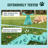 Dog Poop Bags Rolls with Handles, 18 Rolls 216 Counts, Extra Thick Leak Proof Pet Waste Bags, Refill Rolls for Small Medium Large Dogs and Cats（ Lavender Scented）