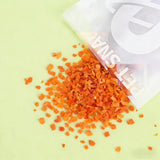 Tyotrbs Freeze-Dried Carrot Granules Rabbit Chew Toys, Hamster & Gerbil Treats Bunny Treats Small Animal Molar Toys for Guinea Pig Hamster Bunny Chinchilla Gerbil, 200g / 7.05oz