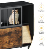 Dog Proof Cat Feeding Station, Cat Feeding Station, Pet Food Storage, Black