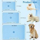 SISROL Cooling Mat for Dogs & Cats, Q-Max>0.5 Arc-Chill Fabric Washable Non-Slip Pet Cooling Pad, Thickened Portable Cooling Bed Mats for Indoor & Outdoor, Small Medium Large Pets