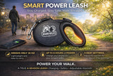 Warm Walks Smart Dog Leash: 3 Heat Settings, Integrated Power Bank with USB-C, Attachable LED Safety Light16 ft Retractable Reflective Lead. All Season Comfort and Power