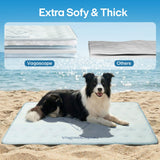 Vagascape Dog Cooling Mat - Dual-Surface Pet Cooling Pad, Durable Dog Cooling Bed, Washable Cooling Pet Pad for Dog Cooling mat Indoor and Outdoor(Blue L)
