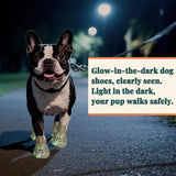 AOKOWN Dog Shoes for Hot Summer Pavement, Dog Shoes for Small Dogs, Waterproof Dog Boots & Paw Protectors, Non-Slip Dog Rain Booties, Easy Clean Sandals for Beach Khaki Size 2