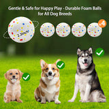 RERBIO Automatic Dog Ball Launcher, Auto/Manual Paw-Activated Dog Ball Thrower, 3 Adjustable Distances Rechargeable Interactive Dog Toy, Indoor Outdoor Self Play Pet Toy with 4 Chew-Resistant Balls
