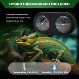 67 Gallon Reptile Glass Terrarium, 48 in x 18 in x 18 in Reptile Tank with Top & Side Screen Ventilation, Reptile Terrarium with Sliding Door & Anti Escape