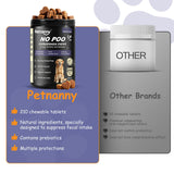 Petnanny No Poo Chews for Dogs - Stool Eating Deterrent with Prebiotics