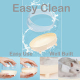 Meow&Woof Hamster Sand Bath Container, Large Sandbox Toilet Gerbil Batheoom, Tiny Chinchilla Dust Bathtub Sand Bath Box for Hamster Cage Accessories 6.5 Inch - Blue