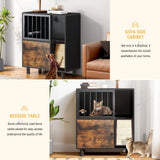 Dog Proof Cat Feeding Station, Cat Feeding Station, Pet Food Storage, Black