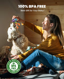 Xeuch Interactive Dog Toys, Automatic Moving and Rolling LED Light Up Dogs Ball with Rope, Motion-Activated Wicked Ball for Small Medium Pup, Stimulation Toy for Boredom Relief