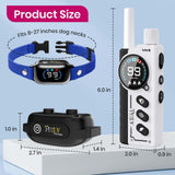PetJoy 3-Dog Training Collars & Shock Collar for 3 Dogs, with Lockable Shock - Shock Lock Mode Switches to Tone & Vibe Only, Includes Rechargeable Remote with 4000ft Range (9 Tones)