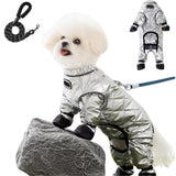 Dog Snowsuit with Attached Boots, Waterproof Winter Full Body Coat