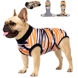 PetWarm Dog Surgery Recovery Suit, Dog Spay Recovery Suit Female and Male, Onesie for Dogs, Spay Neuter Bodysuit for Abdominal Affected Areas Sensitive Skin Areas, Leopard Pattern, Black, XS
