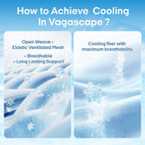 Vagascape Dog Cooling Mat - Dual-Surface Pet Cooling Pad, Durable Dog Cooling Bed, Washable Cooling Pet Pad for Dog Cooling mat Indoor and Outdoor(Blue L)