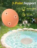Mellbree Bird Bath Copper Disk, 0.6mm Reinforced 99.99% Pure Copper Cleaning Disk for Physical Safe Clean Water All-Season, Universal Fit for Outdoor Birdbaths, Bowl, Bird Bath Solar