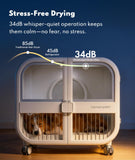 HomeRunPet 135L Smart Pet Dryer Box for Medium Dogs & Cats, Ultra-Quiet Hands-Free Drying with Gentle Full-Body Airflow & Smart Temperature Control for Multi-Pet Homes (Drybo Ultra)