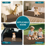 Turquoize Couch Cover for Dogs Washable Non Slip Protector Covers for 2-3 Cushion Couch Sofa Pet Friendly Chenille Quilted Thick Soft Sofa Slipcover Furniture Protector for Pet, 36 x 63Inch, Brown