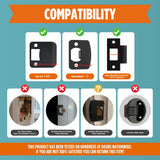 Purrboss Door Leash – Adjustable Cat Door Latch to Keep Rooms Accessible for Pets, Dog-Proof Pet Gate Alternative for Feeding & Litter Box Areas, Strongest, Portable & No Tools or Adhesives