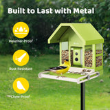 Birdfy Smart Bird Feeder with Camera, Durable Metal Feeders for Outdoors, Auto-Identify & Record Video, Instant Alert, Live Bird Watching Camera Solar, Gifts for Backyard Birder (AI Lifetime Free)