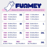 FUAMEY Dog Coat for Large Dogs,Waterproof Dog Winter Jacket with Harness Built in Puppy Cold Weather Coats Reflective Pet Vest with Zipper Warm Fleece Dogs Snowsuit Windproof Yellow 2XL