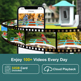 birdsnap® TUC Bird Feeder with Camera 2K HD, Solar Panel 32GB Card 4-in-1 Perch, 160°View Auto Detect & Notify AI Identify Video Bird Camera Wireless Outdoors Ideal Gift for Birds Lover