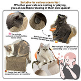 Lumizone Cat Scratcher Bed Lounge Cardboard Scratching Board for Indoor Cats Multi-Functional Freely Combine Scratch Pad Toy Durable Scratcher House