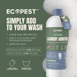 BugOut! Laundry Additive – Natural Detergent Booster for Bed Bug, Mite, Flea, Tick & Carpet Beetle Treatment | Plant-Based Killer, Made with Fabric-Safe Soap | Works in Hot and Cold Wash (32 Oz)