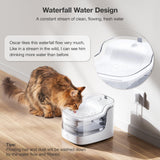 PETGUGU AI Cat Water Fountain with App Monitoring, Ultra-Quiet Automatic Pet Water Dispenser, Wireless Pump, 8-Layer Filtration BPA-Free, WiFi Cat Drinking Fountain for Cats and Dogs (2.4G Only)