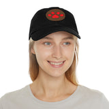 Hat with Paw Print Leather Patch - Pet Lovers