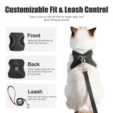 Small Dog Harness and Leash Set Breathable Step-in Puppy Cat Harness,XXXS