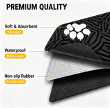 Cat Food Mat 24"x16" Pet Feeding Mats Absorbent Dog Eating Mat for Food and Water,Easy Clean Dog Mats Puppy Supplies Accessories Floor Protection