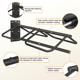 MIYABALA 2 Pack Saddle Rack with Pad Bar for Horse, Heavy Duty Wall Mounted Saddle Rack Stand Detachable for English Western Saddles Horses Blanket, Accessories Storage