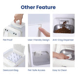 PawsPik Automatic Microchip RFID Cat Feeder, 16-Cup, White