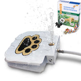 BACOENG Outdoor Dog Water Fountain Step On, Dog Sprinkler Paw Activated for Large Dogs, Pet Drinking Water Fountain with Upgraded Valve