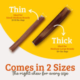 Advance Pet Products Premium 6 Inch Bully Sticks for Dogs (Pack of 5) – 100% Beef Dog Chews, Odor-Free, Long Lasting Treats for Aggressive Chewers, High Protein, Gluten & Rawhide Free, Easy to Digest