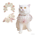 Leo Kitty Pink Silk Pet Clothing for Cats & Small Dogs – Handmade Floral Embroidery, Metal Buckle, Chinese-Style Classic Design, New Year Cat & Dog Outfit for Wedding, Birthday & Party