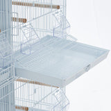 Garvee Lot-4 Breeding Bird Cage, Parrot Cage, Stackable Center Divided Breeder, Seperate Removable Tray, Removable Divider, Lockable Caster, for Birds and Finch