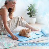 Jetec 3 Pcs Bunny Guinea Pig Cooling Mat Rabbit Cool Pad Pet Cooling Bed Small Animal Sleeping Pads for Indoor Hamster Squirrel Hedgehog Chinchilla (Pink)