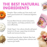Probiotics for Dogs Natural Digestive Enzymes Prebiotics for Allergy Itch Relief Gut Flora Coprophagia Bowel Support Treatment Anti Diarrhea for Dogs Pet Health Immune System Support 30 Soft Chews