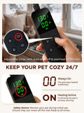 furrybaby Pet Heating Pad for Cats & Dogs, Round-12 in, Tough Warming Mat