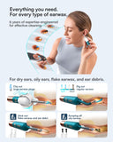Bebird Earsight Ultra Ear Wax Removal Tool Camera, FSA HSA Eligible Items, 2K HD Ear Cleaner with Flexible Ear Camera Otoscope, Painless Ear Pick Tweezers, Visual Earwax Cleaning Dropper for Family