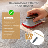 DELOMO Portable Pet Hair Removal Tool for Car, Car Detailing Dog Hair Remover, Mini Pet Hair Remover Brush for Auto Detailing, Furniture, Carpet, Lint (Size: 4.72" L × 2.76" W)