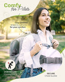 BriskTails Сat Backpack Carrier - Expandable Cat Large Travel Hiking Backpack, Pet Backpack Carrier Airline Approved, Perfect for Cats Kitty Kitten Backpack - Grey