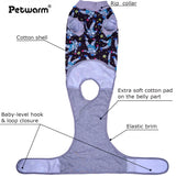 PetWarm Dog Surgical Recovery Suit, Recovery Suit for Female Male Dogs, Prevent Licking Dog Onesies, Pajamas for Dogs Spay Neuter, Hooded Pet Inner Clothes, Cosmic Pattern, Grey, S
