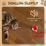Interactive Rolling Dog Ball, 2024 New Self Dog Toys Interactive Cat Toys Automatic Cat Toy Self Moving Dog Toys, 360° Smart Automatic Rolling Ball Toy Electric Dog Balls for Dog/Cat (Red)